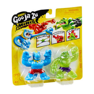 Goo Jit Zu Héroes Mini X 2 Tyro Vs Goo Power Rock Jaw - Toysmart_001