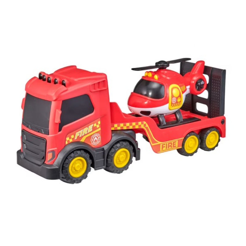 Tz Mega Truck Transportador Bombero Con Helicóptero - Toysmart_001