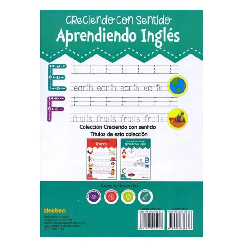 Libro De Actividades  - Creciendo Con Sentido Aprendiendo Ingles - Toysmart_003