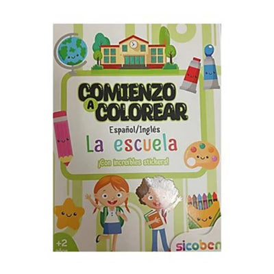 Libro De Colorear Y Actividades  - Comienzo A Colorear Escuela - Toysmart_001