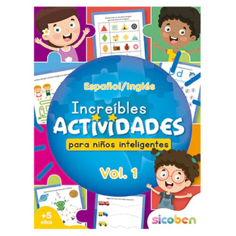 Libro De Actividades - Increible Actividades Español/Ingles Vol 1 - Toysmart_001