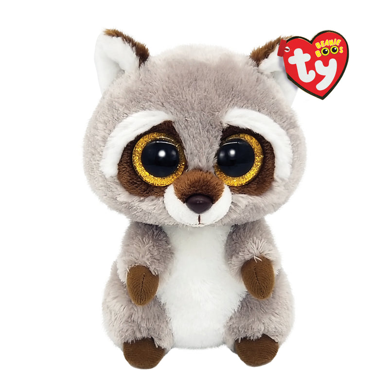 Ty Beanie Boos Oakie Mapache Gris  - Toysmart_001