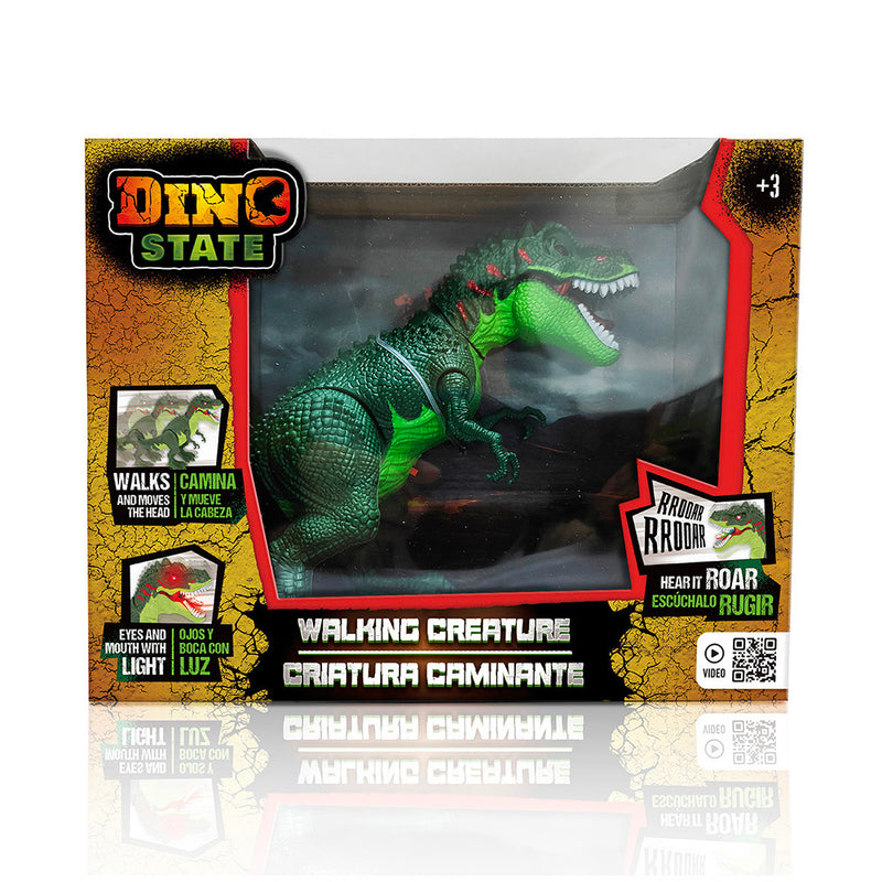 Dino State: Dinosaurio Verde Camina Luz Y Sonido - Toysmart_001