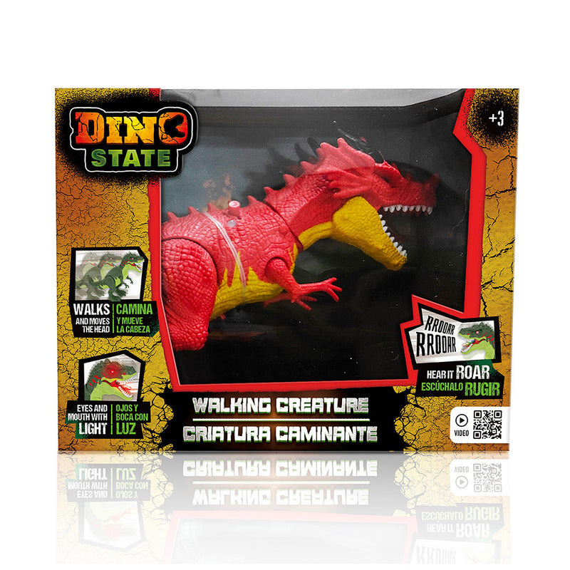 Dino State: Dinosaurio Rojo Camina Luz Y Sonido - Toysmart_001