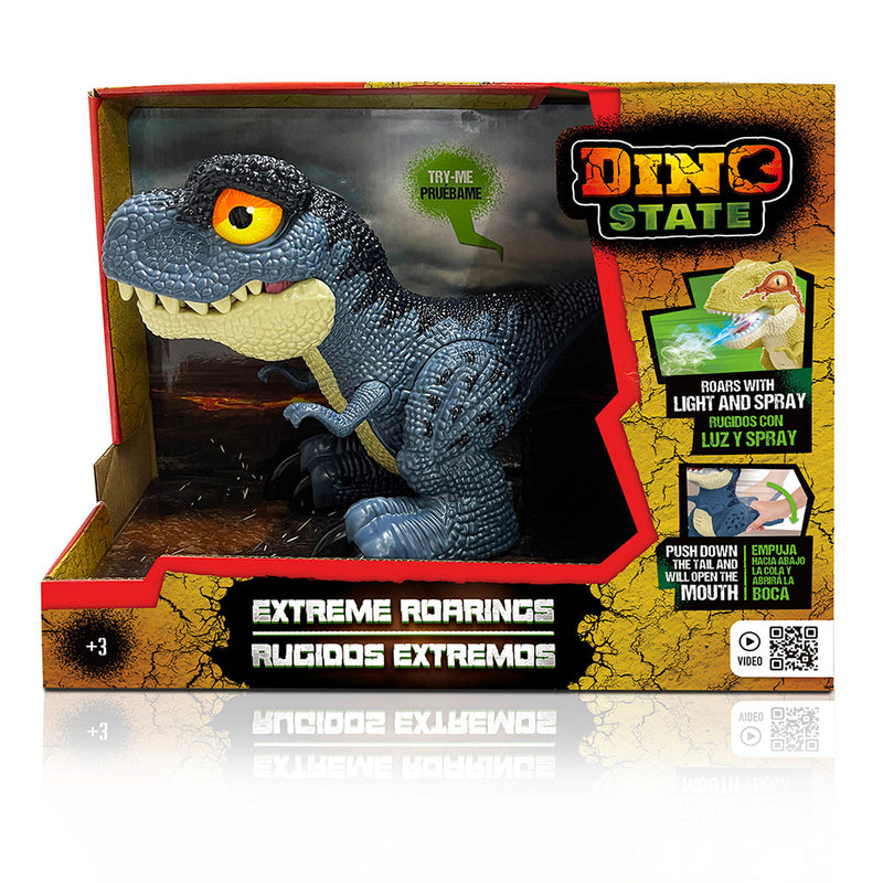 Dino State: Dinosaurio T-Rex Azul Con Luz Y Sonido - Toysmart_001