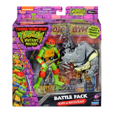 Tortugas Ninja Tmnt Movie Pack De Batalla Raph Vs Rocksteady - Toysmart_001