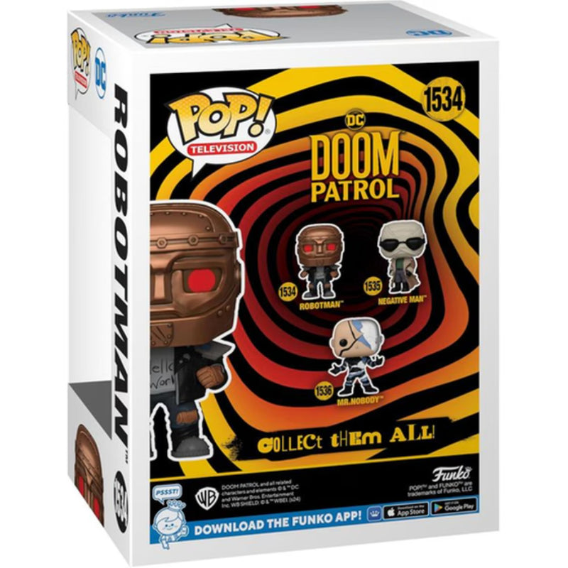 Pop Tv: Doom Patrol- Robotman Fig. Vinil - Toysmart_003