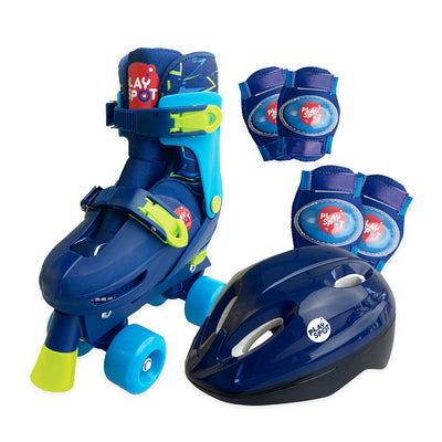 Play Spot Set Patines Ruedas2X2 Azúl - Toysmart_002