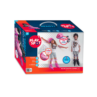 Play Spot Set Patines Línea Rosado - Toysmart_001