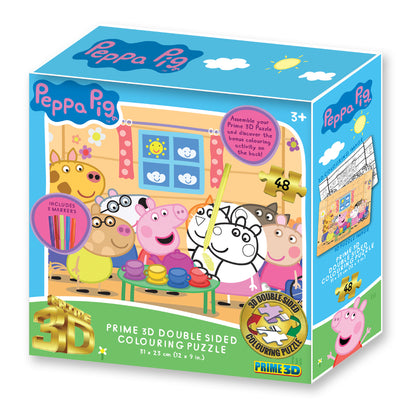 3D Rompecabezas Y Coloreable Peppa Pig Amigos W1 X 48Pc - Toysmart_001