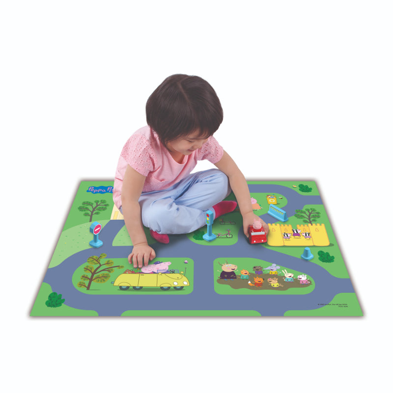 Tapete De Juego Imaginmat Deluxe Con Vehículo Y Accesorios Peppa Pig - Toysmart_004