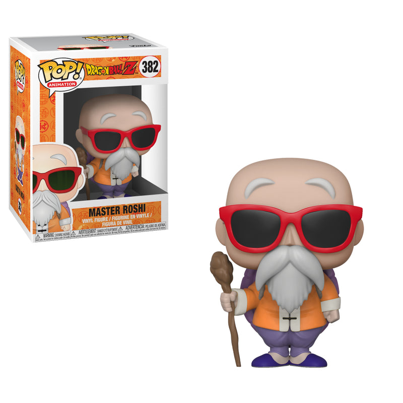 Pop Anime: Dbz S4 - Master Roshi C/ Staff Fig. Vinil - Toysmart_001