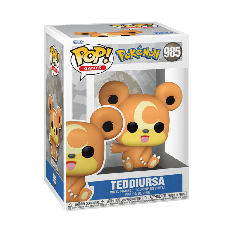 Pop Juegos: Pokemon- Teddiursa Fig. Vinil - Toysmart_001