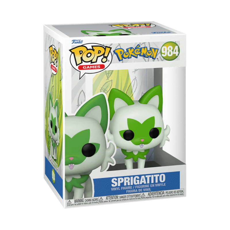 Pop Games: Pokemon- Sprigatito Fig. Vinil - Toysmart_001