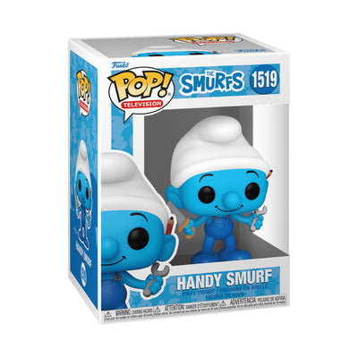 Pop Tv: Los Pitufos- Pitufo Manitas Fig. Vinil - Toysmart_001