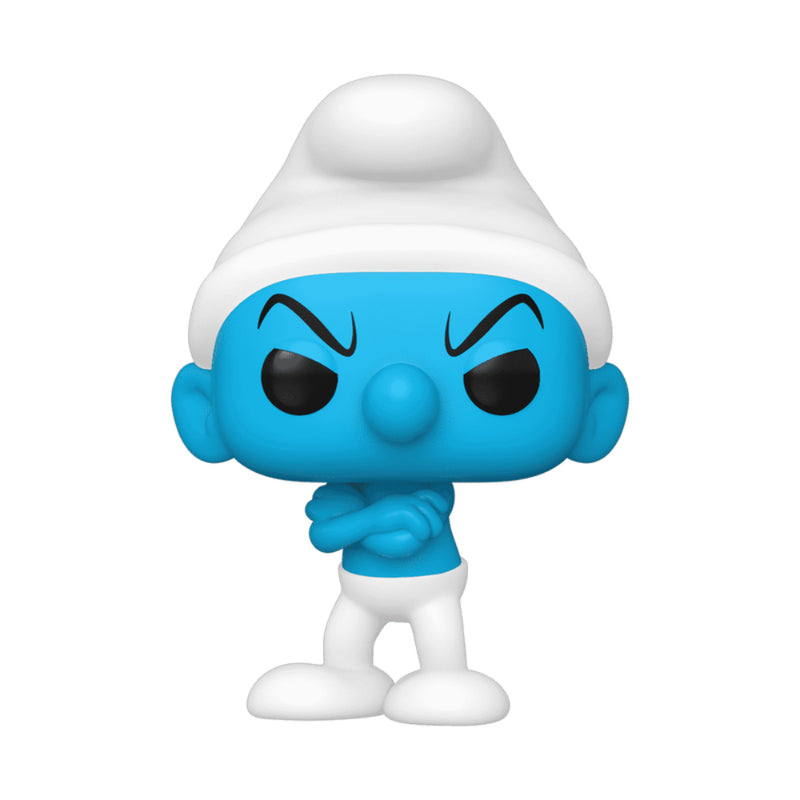 Pop Tv: Los Pitufos- Pitufo Gruñon Fig. Vinil - Toysmart_002