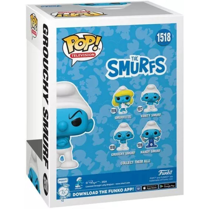 Pop Tv: Los Pitufos- Pitufo Gruñon Fig. Vinil - Toysmart_003