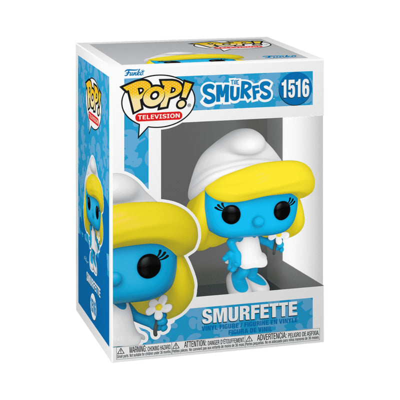 Pop Tv: Los Pitufos- Pitufina Blanca Con Chase Fig. Vinil - Toysmart_001
