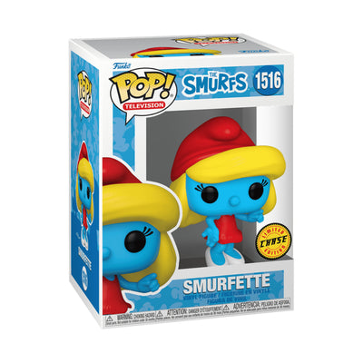 Pop Tv: Los Pitufos- Pitufina Roja Con Chase Fig. Vinil - Toysmart_001