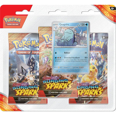 Pokémon Tcg Quagsire Surging Sparks-3Pk Blist Surtido Sorpresa (Inglés) - Toysmart_001