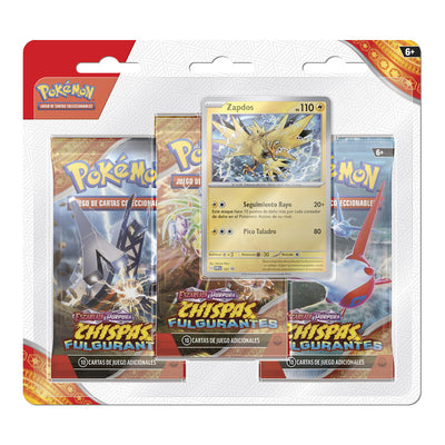 Pokémon Tcg Zapdos Surging Sparks-3Pk Blist Surtido Sorpresa (Español) - Toysmart_001