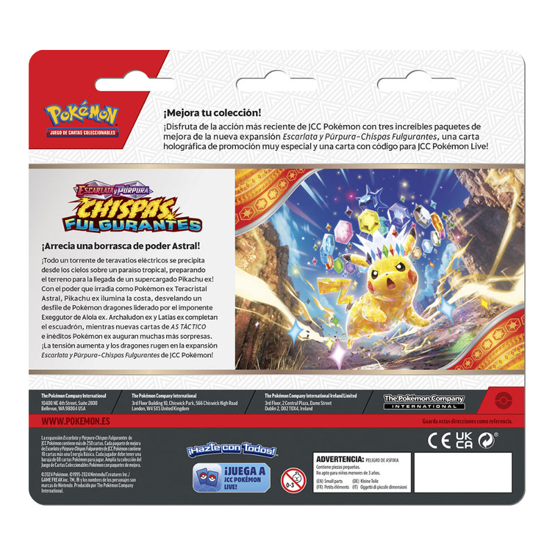 Pokémon Tcg Quagsire Surging Sparks-3Pk Surtido Sorpresa (Español) - Toysmart_002