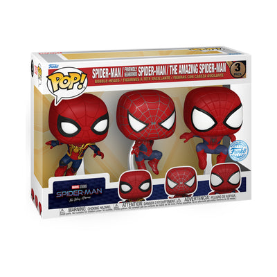 Pop Marvel: Spiderman :Nwh S3- 3Pk- Leaping Sm Fig. Vinyl - Toysmart_001
