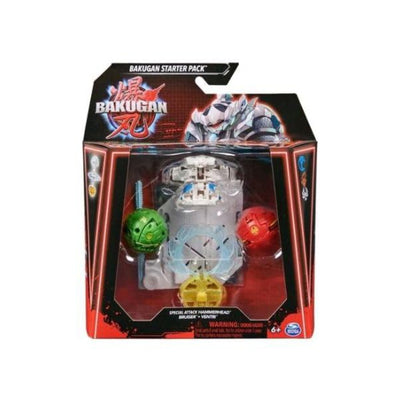 Bakugan 3.0 Set De Inicio X 1 Attack Hammerhead Bruiser Ventri - Toysmart_001