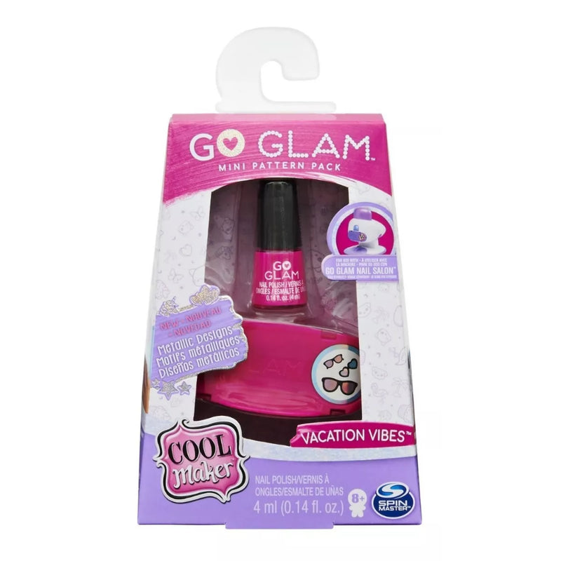 Go Glam Repuesto Estampado Uñas Mini Con Esmalte X 1 Vacation Vibes - Toysmart_001