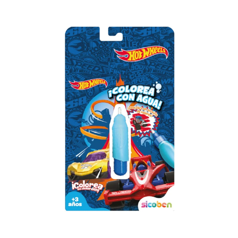 Libro De Colorear Con Agua - Colorear Con Agua Hotwheels - Toysmart_001