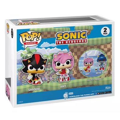 Pop Games: Sonic- Shadow & Amy Rose (2Pk)(Fl) Fig. Vinyl - Toysmart_003