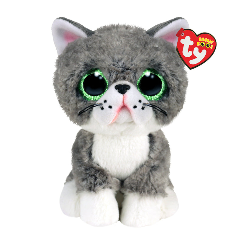 Ty Beanie Boos Fergus Gato Gris Regular - Toysmart_001