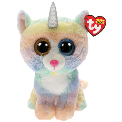 Ty Beanie Boos Heather Gato Unicornio Multicolor Mediano - Toysmart_001