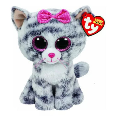 Ty Beanie Boos Kiki Gato Gris Mediano - Toysmart_001