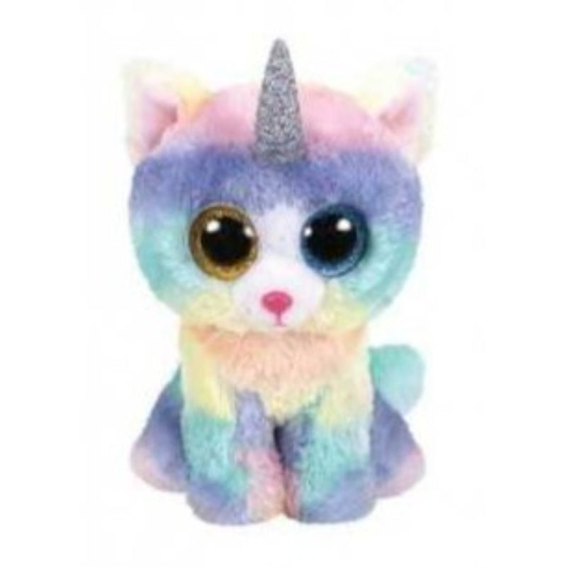 Ty Beanie Boos Heather Gato Multicolor Unicornio Regular - Toysmart_002