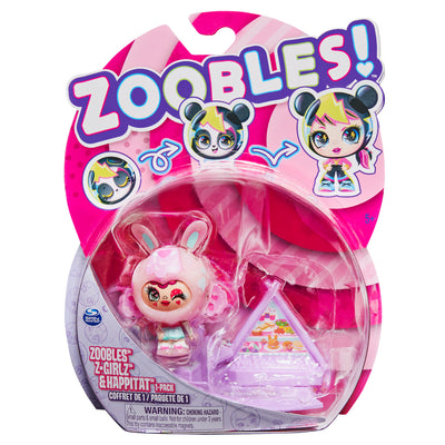 Zoobles Z-Girlz + Habitat - Bunny_001