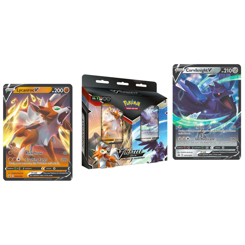 Pokémon V Battle Deck : Lycanroc V Vs Corviknight V Bundle (Español)_002