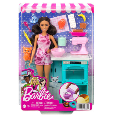 Barbie Set de Repostería con Muñeca y Mascotas_005