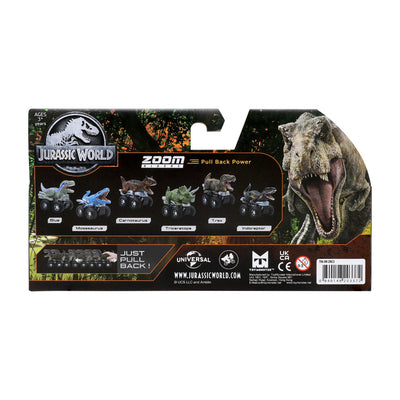 Jurassic Zoom Riders Dino Vehículo. X3 - Blue/Mosasaurus/Carnotaurus_003