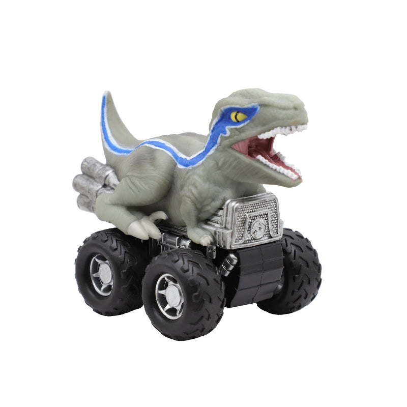 Jurassic Zoom Riders Dino Vehículo. X3 - Blue/Mosasaurus/Carnotaurus_005