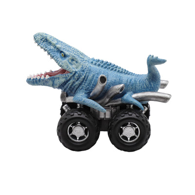 Jurassic Zoom Riders Dino Vehículo. X3 - Blue/Mosasaurus/Carnotaurus_007