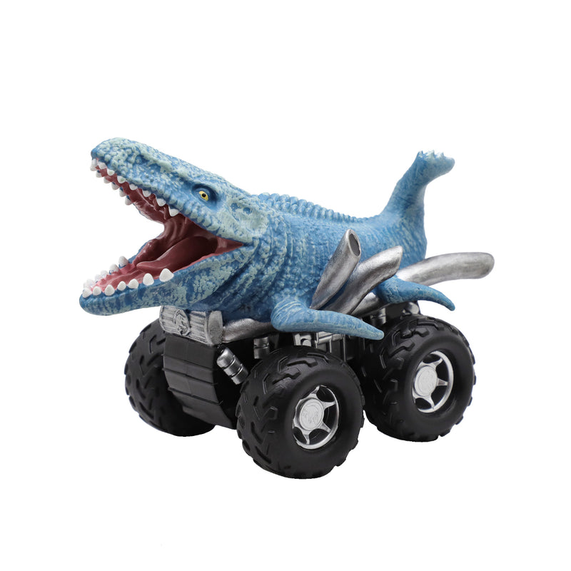 Jurassic Zoom Riders Dino Vehículo. X3 - Blue/Mosasaurus/Carnotaurus_008