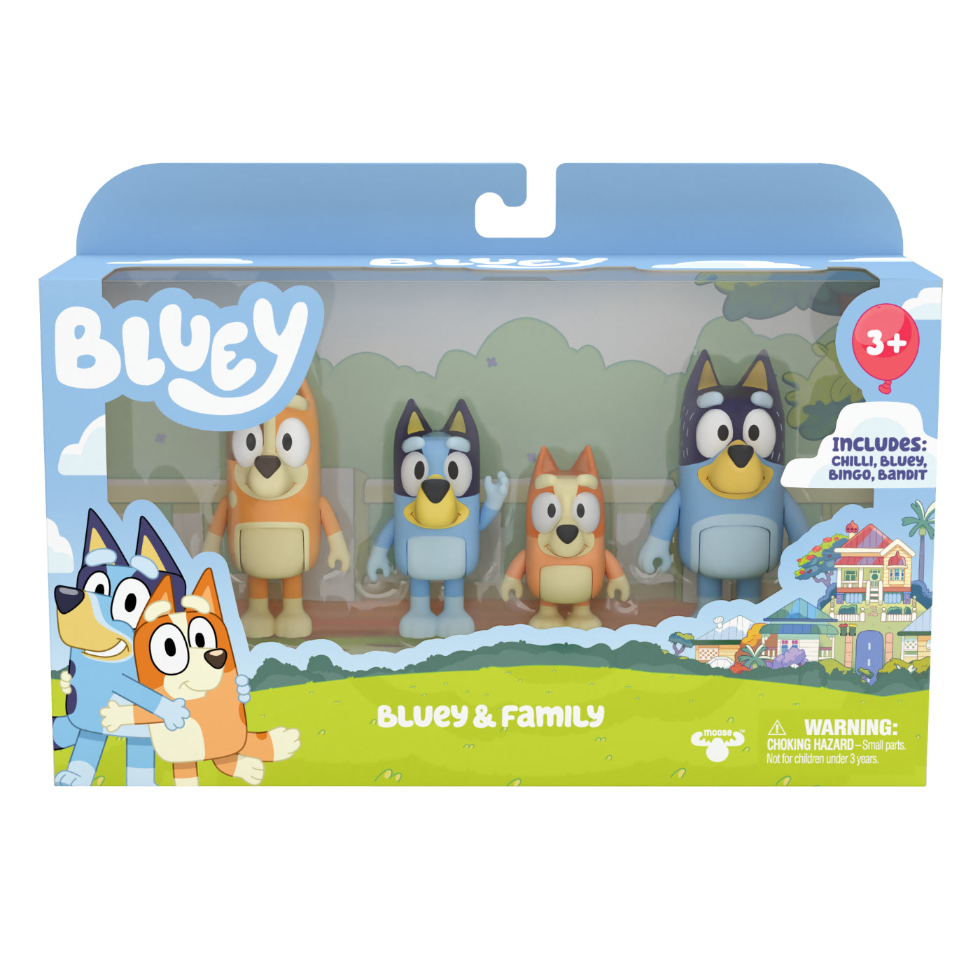 Play - Bluey - Mochila multicolor preescolar de material escolar, Bluey