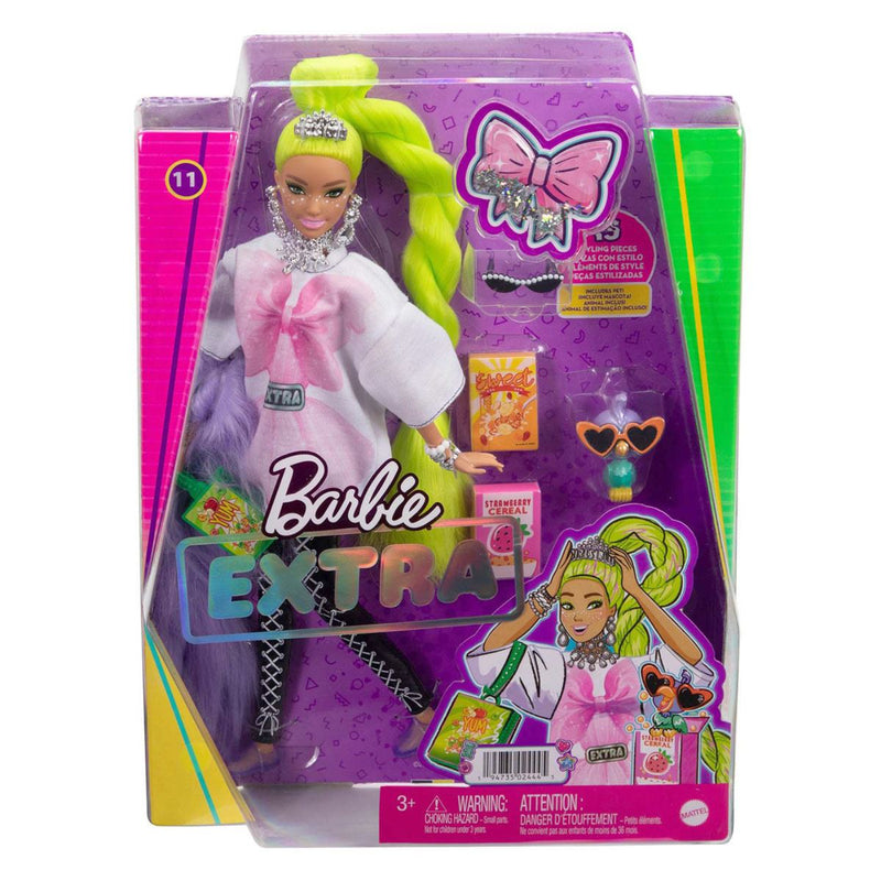 Barbie Muñeca Cabello Verde Neon_003