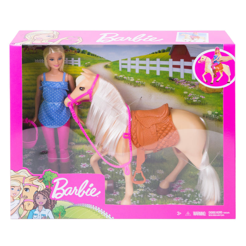 Barbie Caballo Básico con Muñeca_005
