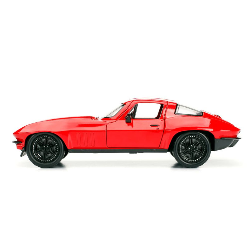 Jada Vehículo Die Cast Esc 1:24 Ff Ff8 Chevy Corvette 1966_003