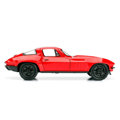 Jada Vehículo Die Cast Esc 1:24 Ff Ff8 Chevy Corvette 1966_005