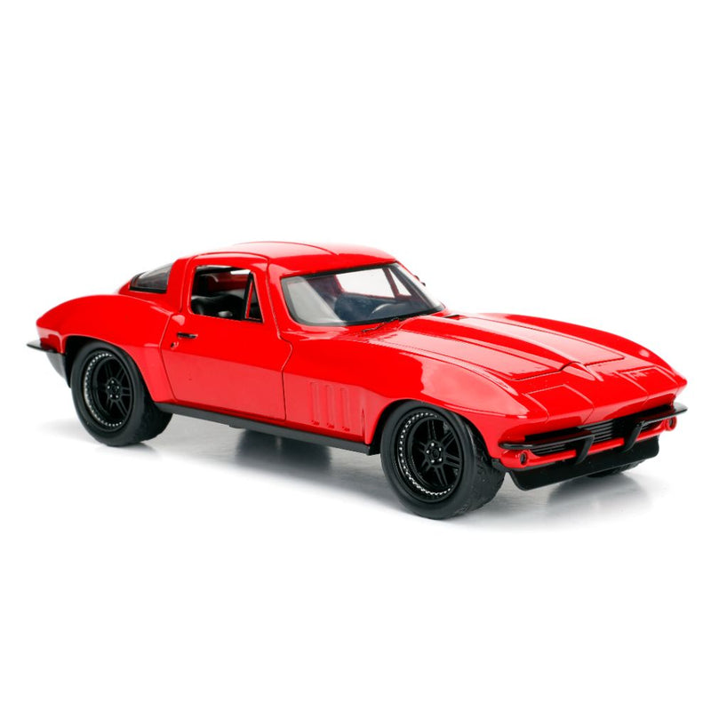 Jada Vehículo Die Cast Esc 1:24 Ff Ff8 Chevy Corvette 1966_006