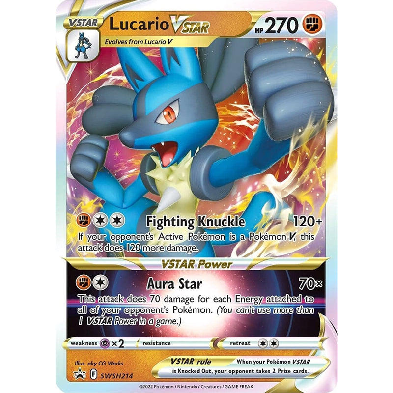 Pokemon Juego de Cartas Lucario Vstar Coleccionables Español _003