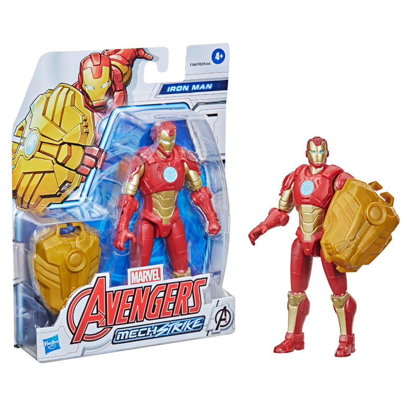 Avengers Mech Strike Figura Iron Man Con Accesorio _002